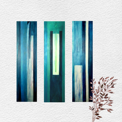 917,919,920 Kunstwerk abstrakt  blau, grün