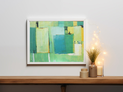 Kunstwerk abstrakt, grün Nr. 963