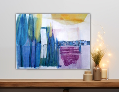 Kunstwerk abstrakt Zahlen, Bäume 940 