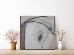 Kunstwerk abstrakt beige, braun  2276