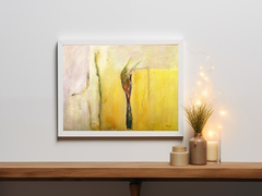 Kunstwerk abstrakt, gelb, beige  937